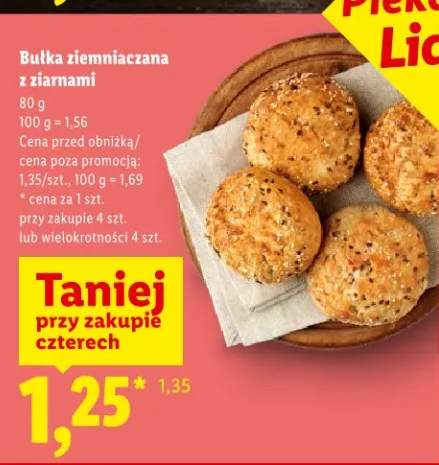 Bułka ziemniaczana z ziarnami