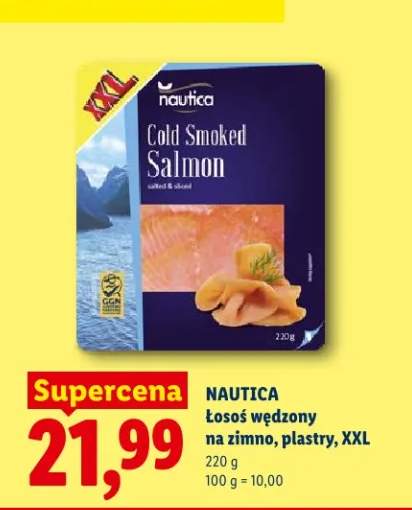 Łosoś wędzony na zimno plastry XXL