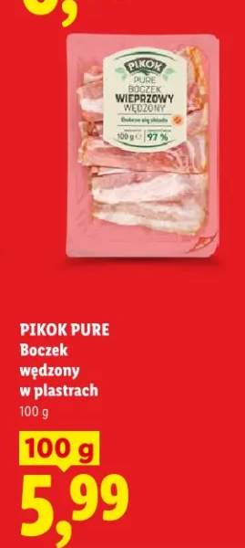 Boczek wędzony w plastrach