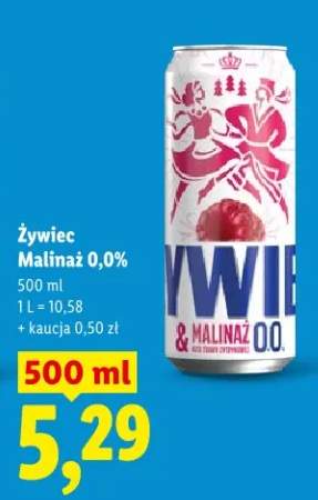 Piwo żywiec malinaż 0,0%