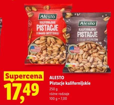 Pistacje kalifornijskie