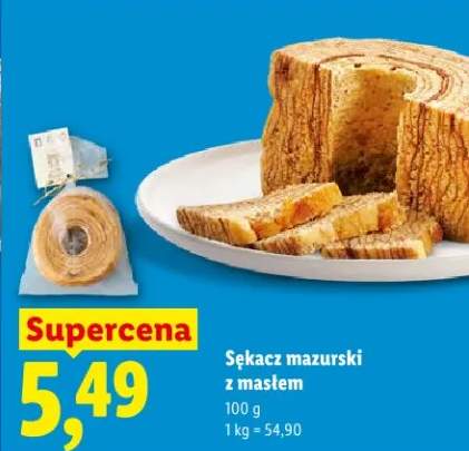 Sękacz mazurski z masłem