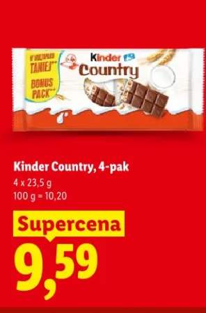 Czekolada Kinder Country 4-pak