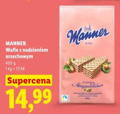 Wafle z nadzieniem orzechowym