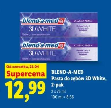 Pasta do zębów 3d white blend-a-med