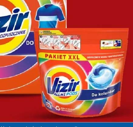 Proszek lub kapsułki do prania kolorów Vizir 3,85kg
