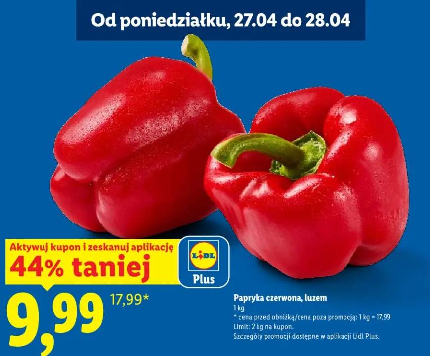 Papryka czerwona luzem