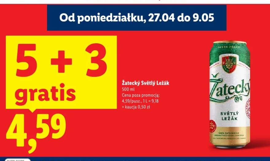 Piwo Žatecký Světlý Ležák