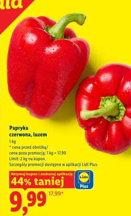 Papryka czerwona luzem