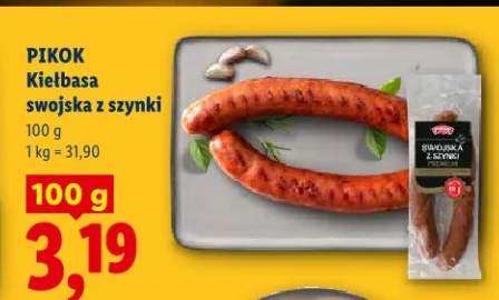 Kiełbasa swojska z szynki Pikok
