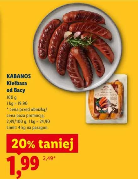 Kiełbasa od Bacy Kabanos