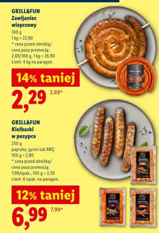 Kiełbaski w posypce papryka Grill&Fun