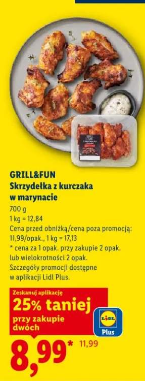 Skrzydełka z kurczaka w marynacie Grill&Fun