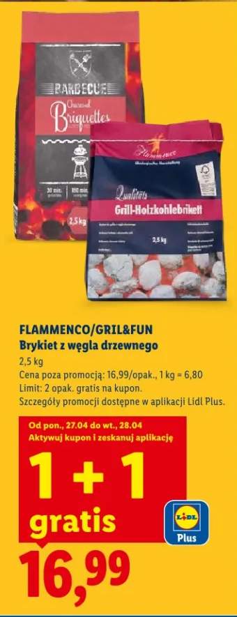 Brykiet z węgla drzewnego Flammenco