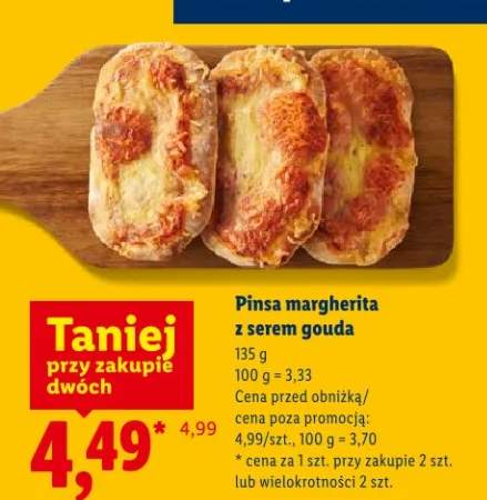 Pinsa margherita z serem gouda