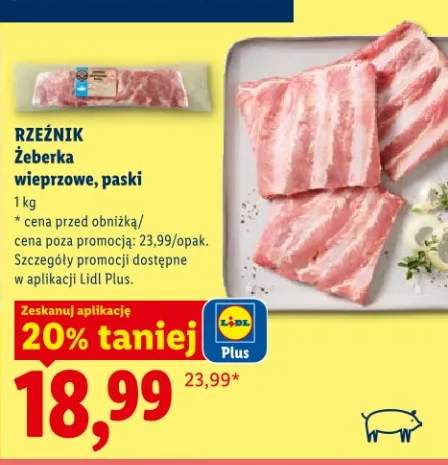 Żeberka wieprzowe paski Rzeźnik