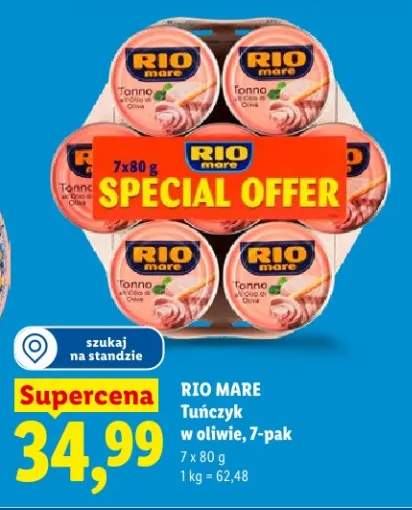 Tuńczyk w oliwie 7-pak Rio Mare