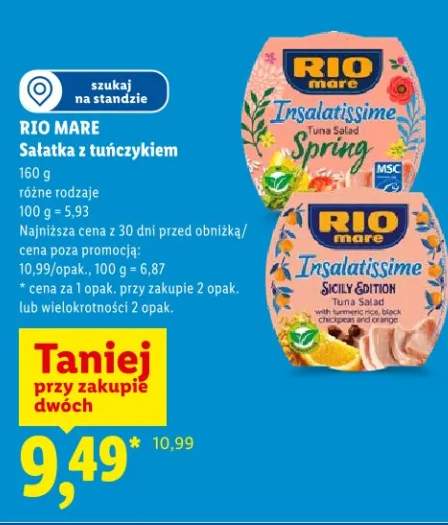 Sałatka z tuńczykiem Rio Mare Insalatissime