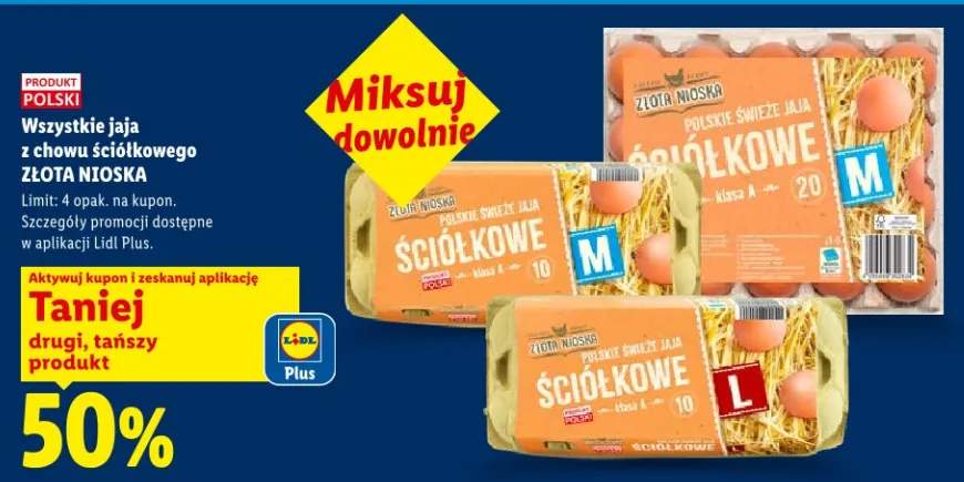 Jaja z chowu ściółkowego Złota Nioska