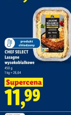 Lasagne wysokobiałkowe Chef Select Lasagne Bolognese High Protein