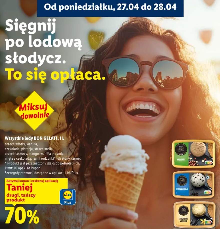 Lody Bon Gelati orzech włoski