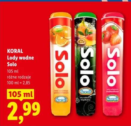 Lody wodne Solo Koral