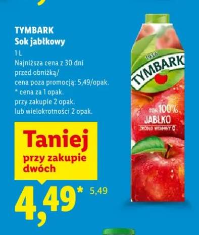 Sok jabłkowy Tymbark