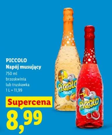 Napój musujący truskawka Piccolo