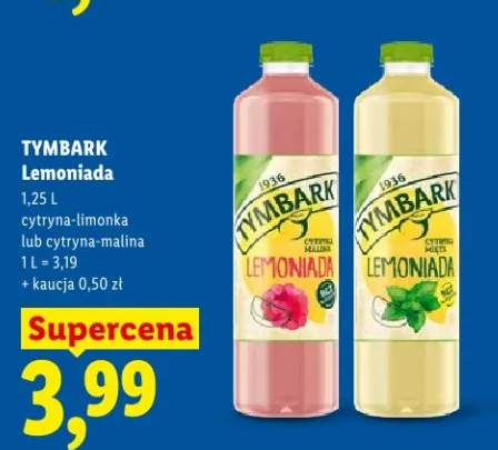 Lemoniada cytryna-malina Tymbark