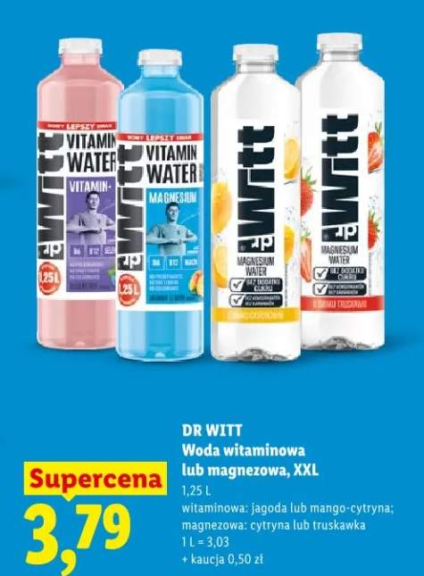 Woda witaminowa jagoda Dr Witt XXL