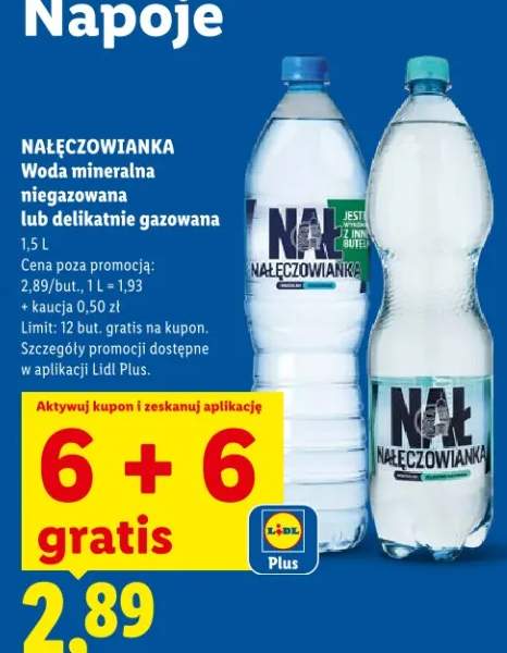 Woda mineralna niegazowana Nałęczowianka