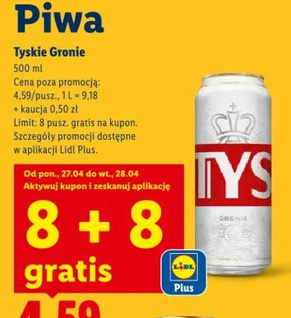 Piwo Tyskie Gronie