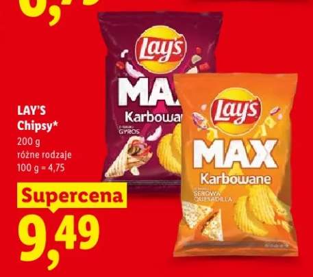Chipsy MAX Karbowane Lay's