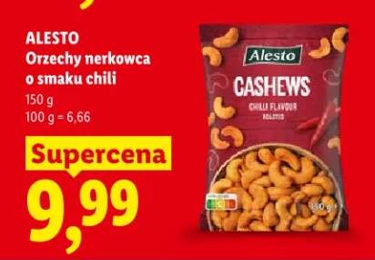 Orzechy nerkowca o smaku chili Alesto