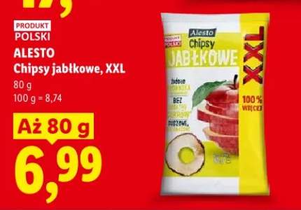 Chipsy jabłkowe Alesto XXL