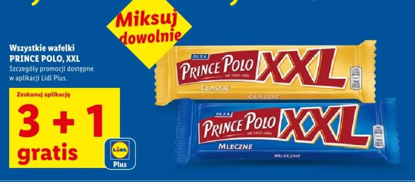 Wafelki Prince Polo XXL Mleczne