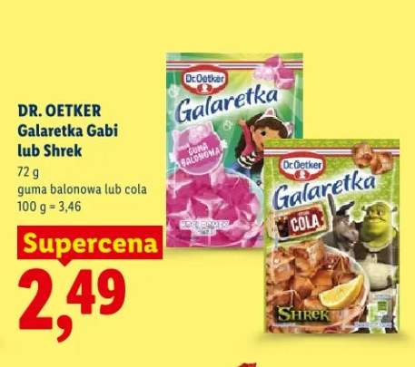 Galaretka Dr. Oetker Shrek guma balonowa