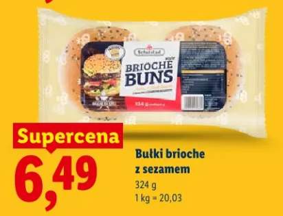 Bułki brioche z sezamem Schulstad