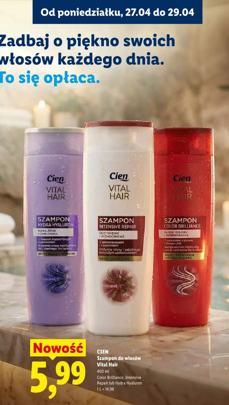 Szampon do włosów Cien Vital Hair Color Brilliance