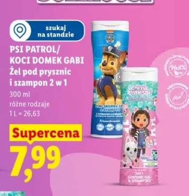 Żel pod prysznic i szampon 2 w 1 Psi Patrol