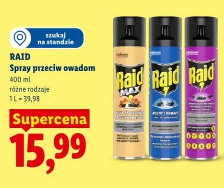Spray przeciw owadom Raid Max