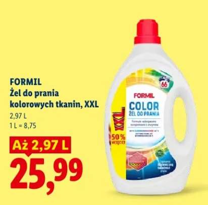 Żel do prania kolorowych tkanin Formil Color XXL