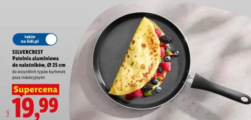 Patelnia aluminiowa do naleśników Silvercrest 25cm