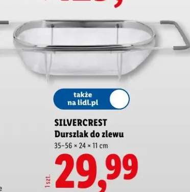 Durszlak do zlewu SilverCrest 35-56×24×11cm