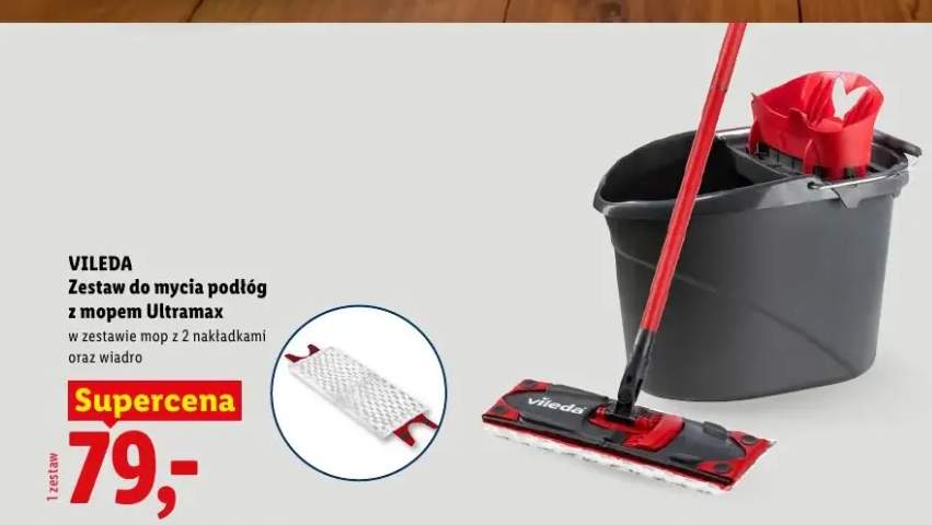 Zestaw do mycia podłóg z mopem Ultramax Vileda