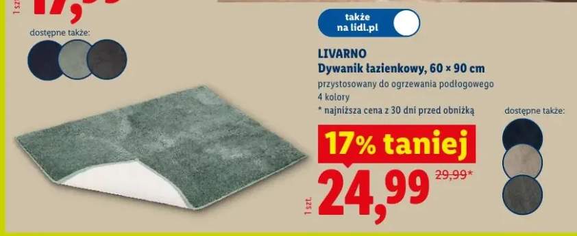 Dywanik łazienkowy Livarno 60x90cm