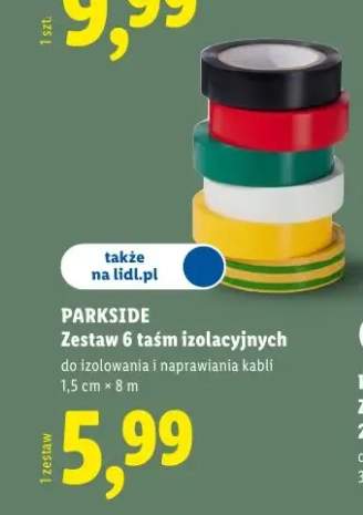 Zestaw 6 taśm izolacyjnych Parkside
