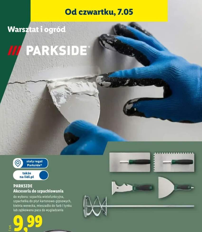 Akcesoria do szpachlowania Parkside