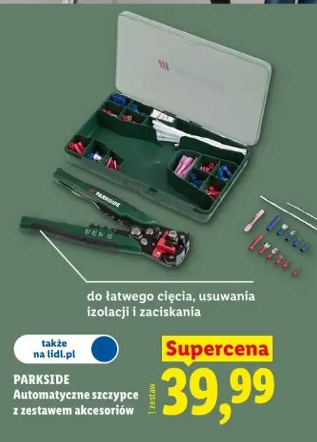 Automatyczne szczypce z zestawem akcesoriów Parkside