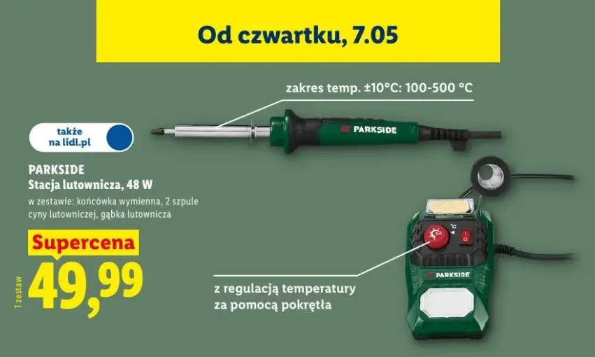 Stacja lutownicza Parkside 48W